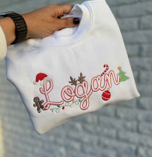 Christmas Name Sweatshirt
