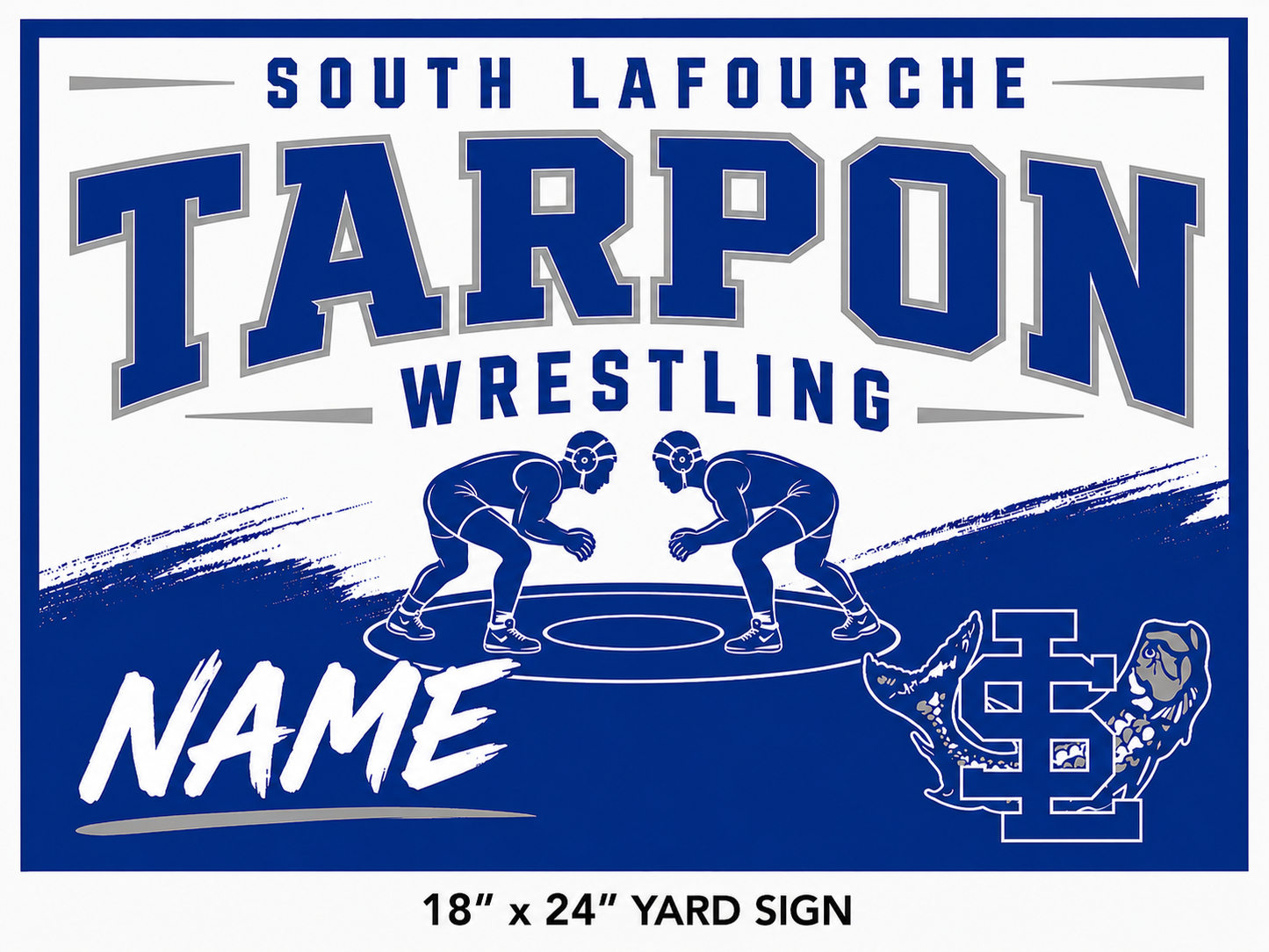 SL Big Blue Yard Sign