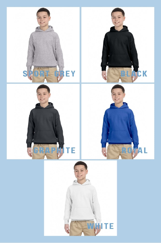 Cotton Hoodie - Full Front - Youth