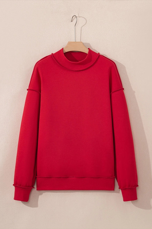 Lace Stitch Embroidered Sweatshirt