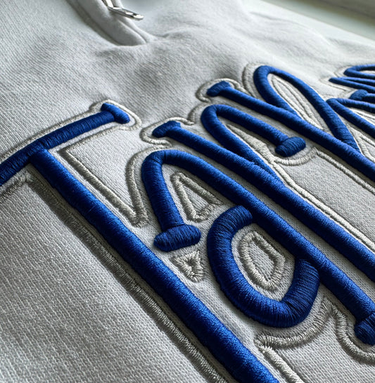 Outlined 3D Puff School Sweatshirt