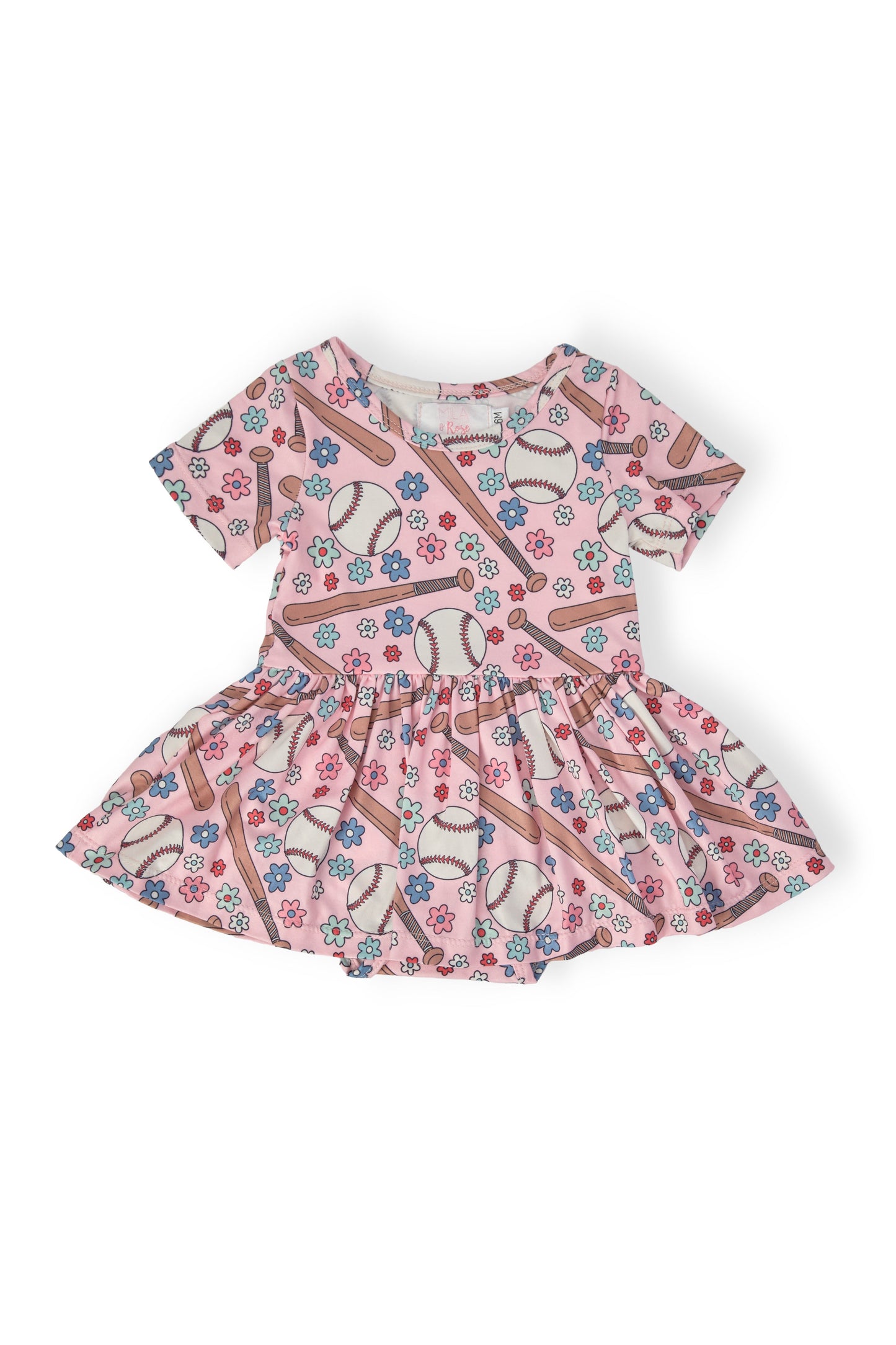 Batter Up S/S Twirl Bodysuit