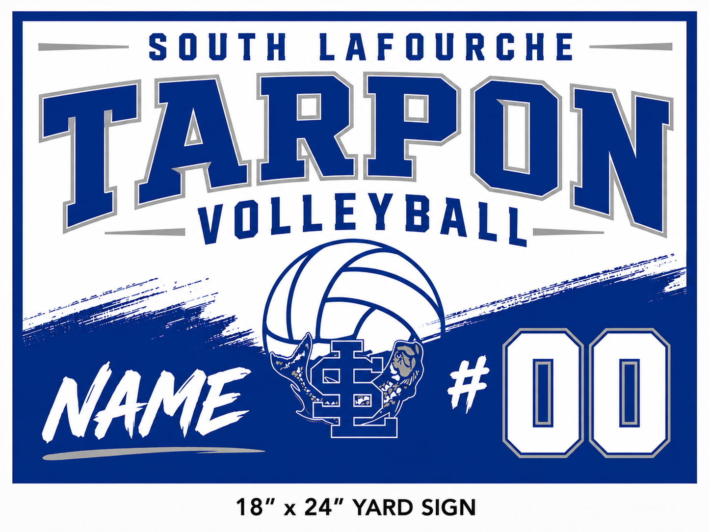 SL Big Blue Yard Sign