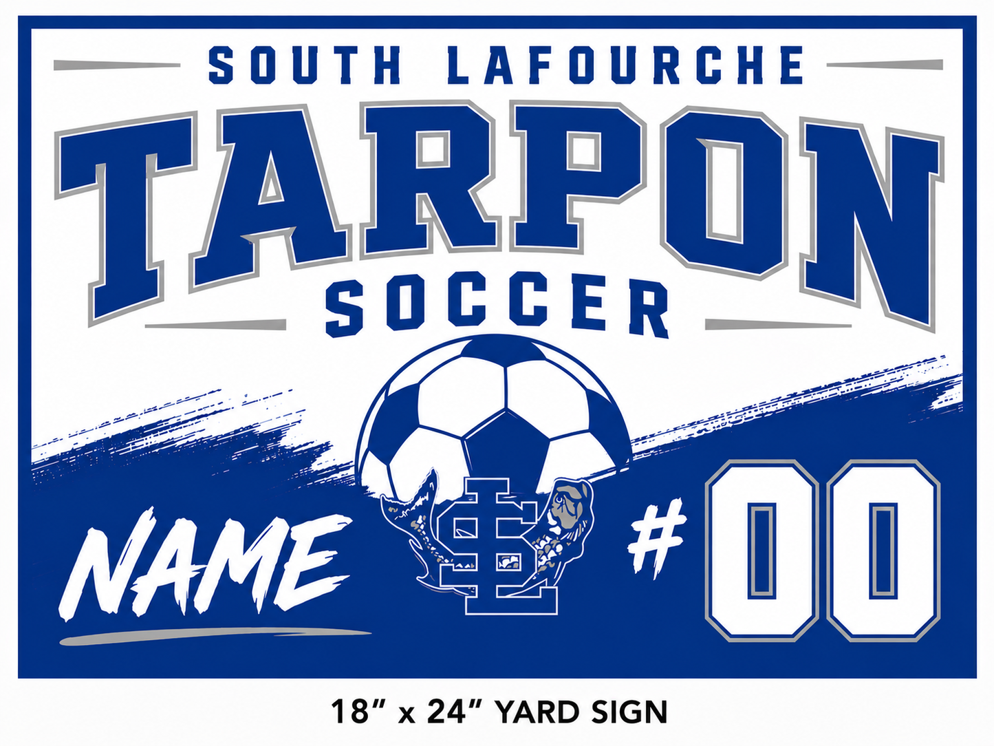 SL Big Blue Yard Sign