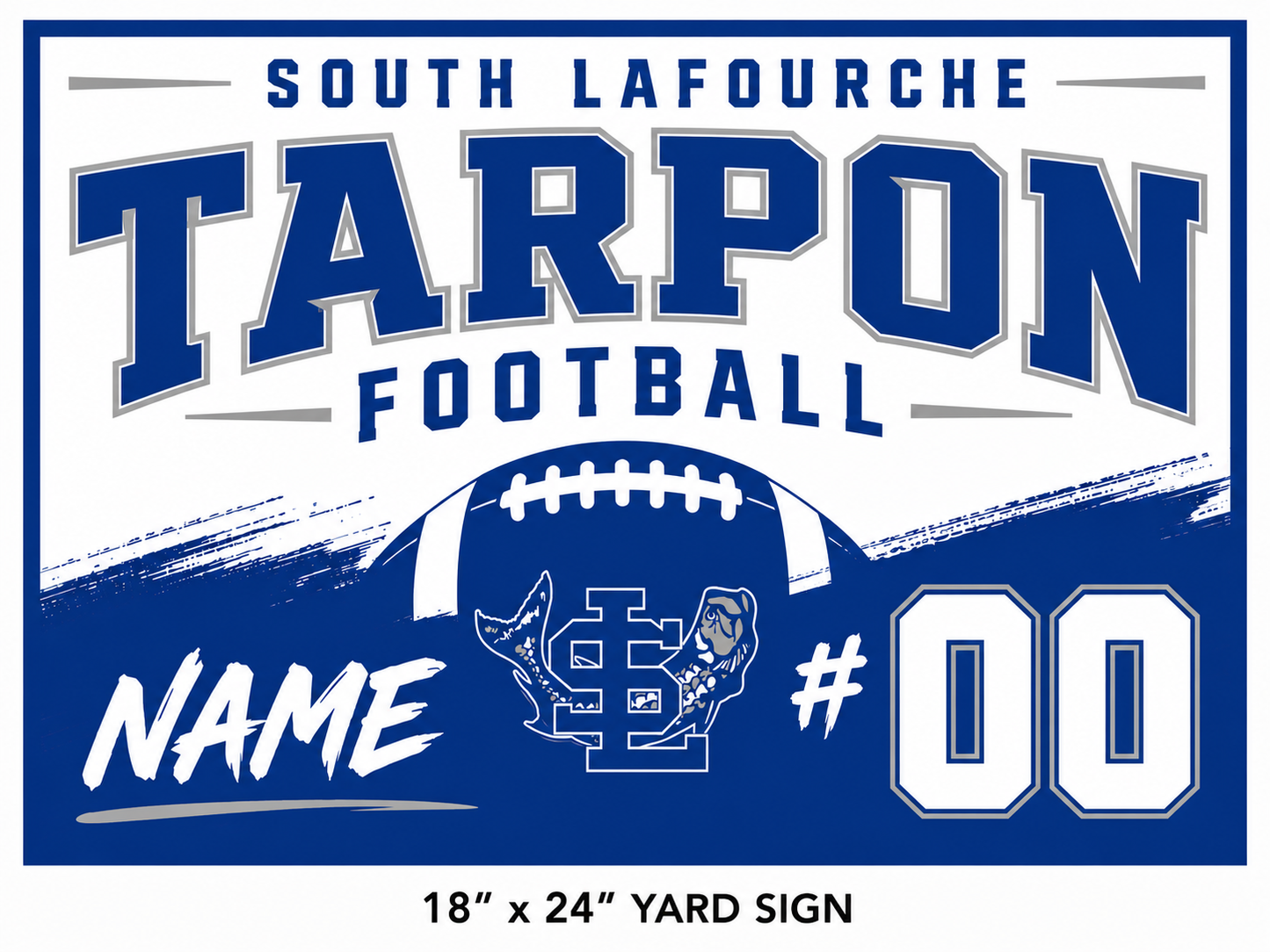 SL Big Blue Yard Sign
