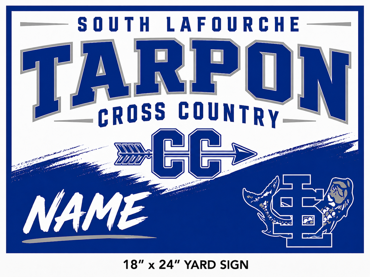 SL Big Blue Yard Sign