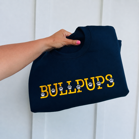 3D Puff Paw Font Embroidered Sweatshirt
