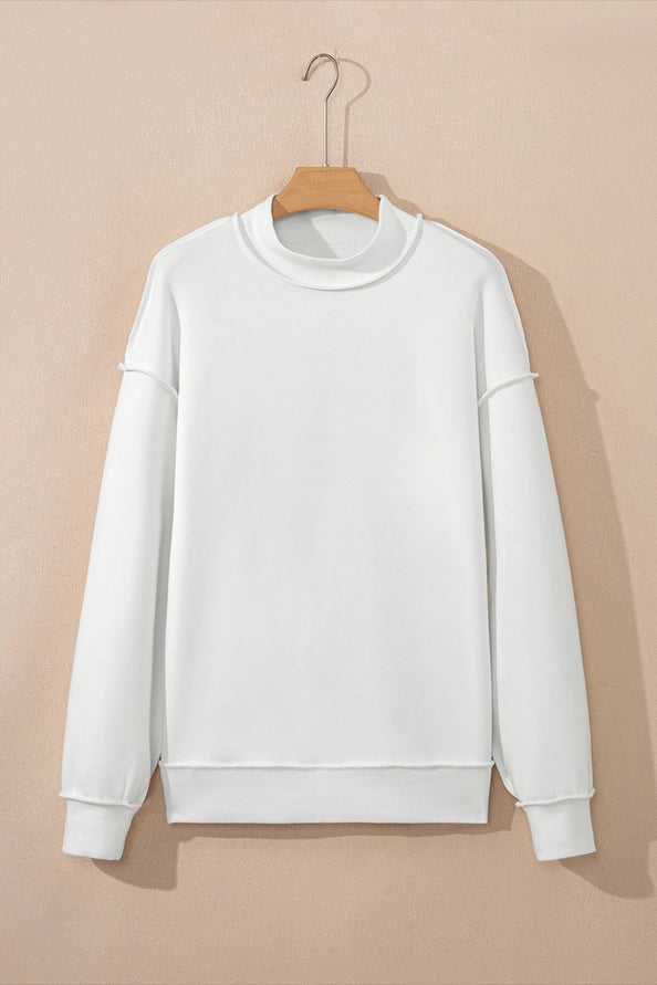 Lace Stitch Embroidered Sweatshirt